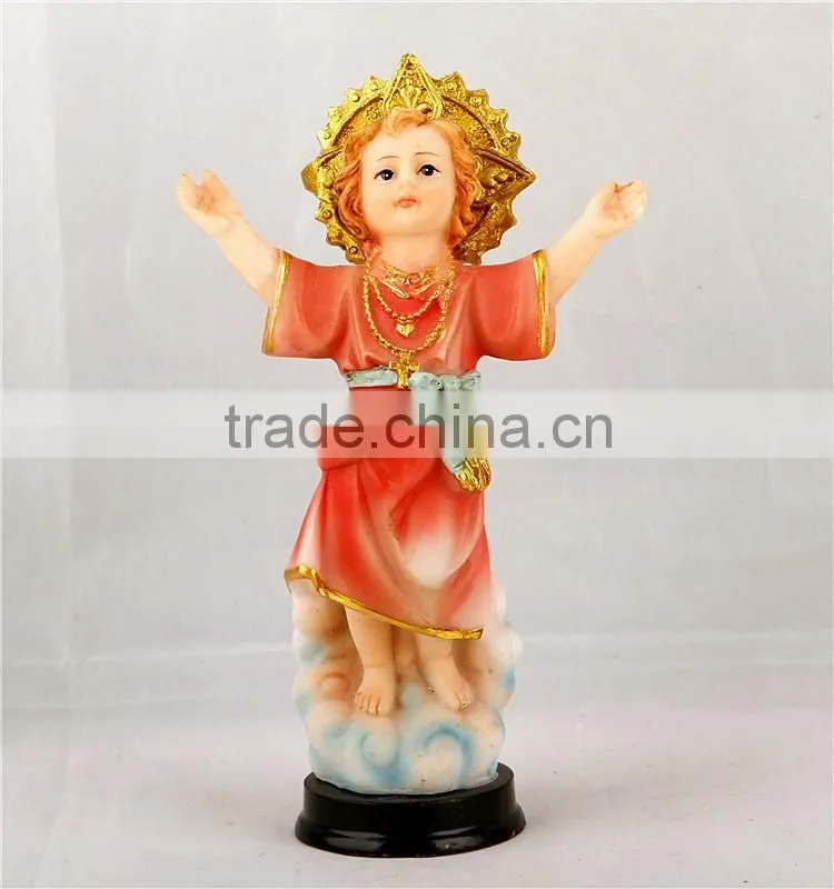 Resin Statue Divine Child Jesus with a Baby Face