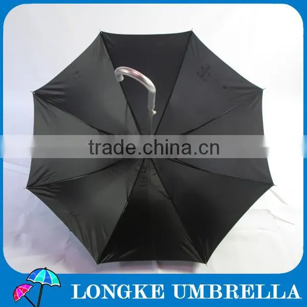 24" promotional umbrella black color aluminum umbrella for advertsing