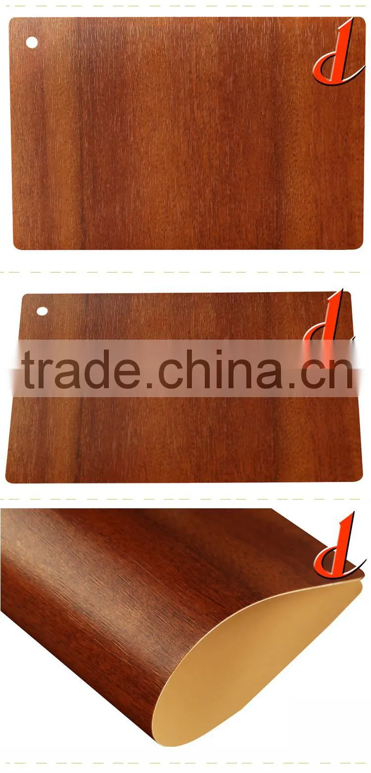GOOD QUALITY AND PRICE OF DECORATIVE RIGID PVC FILM FOR KITCHEN CABINET