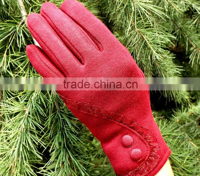 Hot Selling Low Price Full Finger Customize Mirco Velvet Material Cycle Winter Gloves for Woman