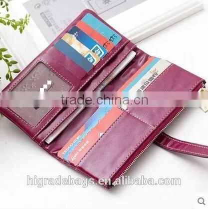 2015 new Fashion female pu leather wallet