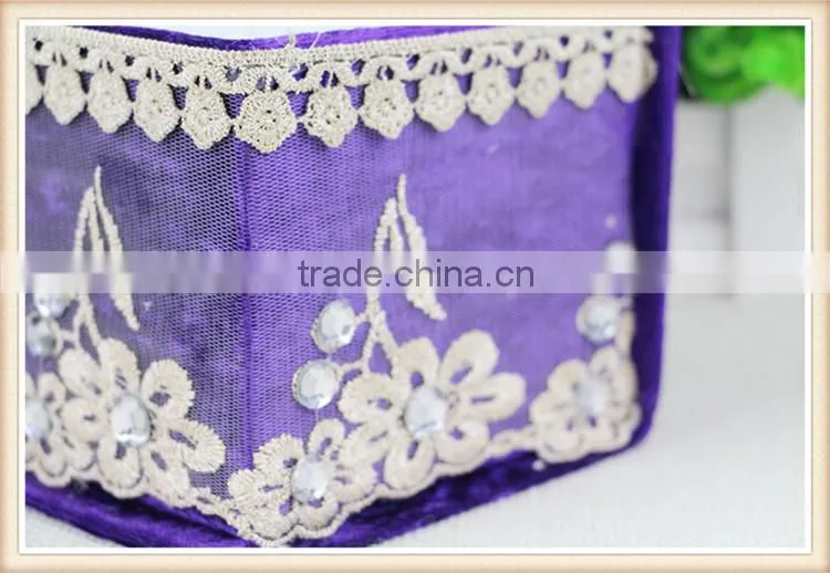 High-grade velvet mini tissue box