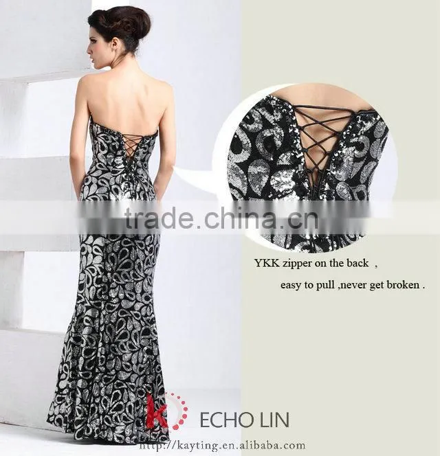 Sexy Off Shoulder Sweetheart Lace up Back Open Beaded Ready Made Evening Dress