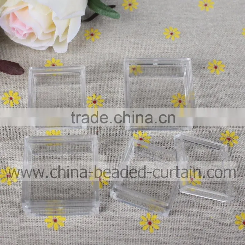 Lots 1.7*3.1cm Single Rectangle Grid Transparent Craft Bead & Jewelry Storages and Displays Box