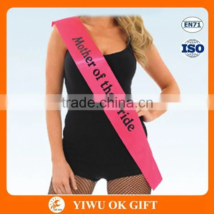 Hen Party Sash,Bachelorette Party supplies,Satin sash
