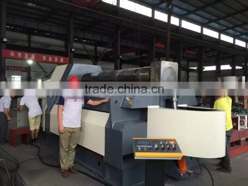 W12 series Safe Cover Double Glazed Tile And Wave Roof Metal Plate Rolling Machine