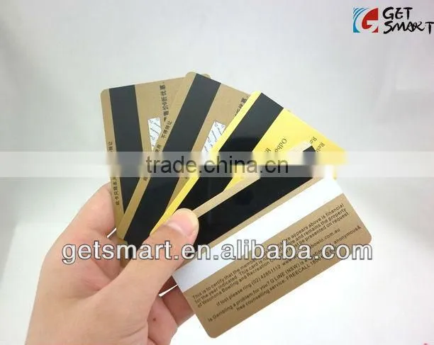 Latest Beautiful Card!! Best Quality SGS Approval Gold Silk-Screen Printing Magnetic Strip PVC Business Card