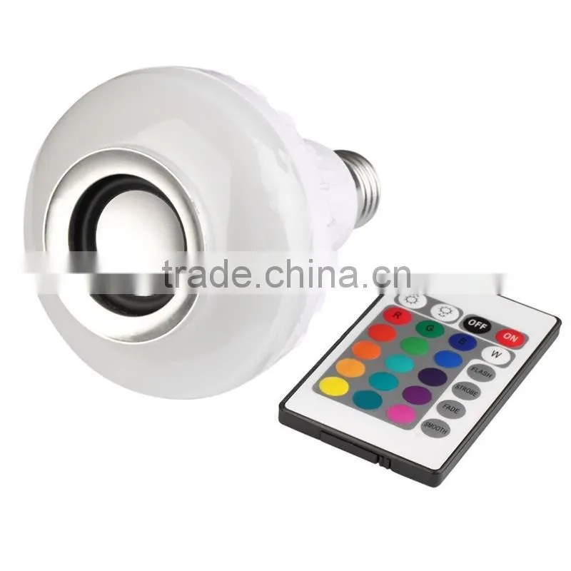 Cheap Items to Sell RGB Changing LED Light Bluetooth Speaker Bulb with E27 Bacse
