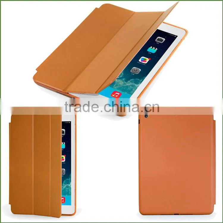 Smart Wake Sleep Function PC+PU Leather Case for iPad Air
