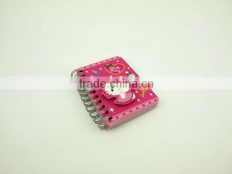 Lovely 3D spiral advertising pocket notebook