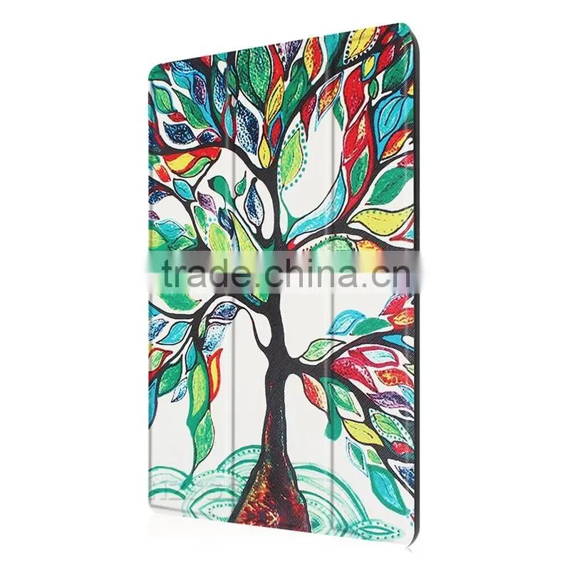 Joy Tree pattern protective case three folding leather case for 10.1 inch Lenovo tab 2 X30 A10-30