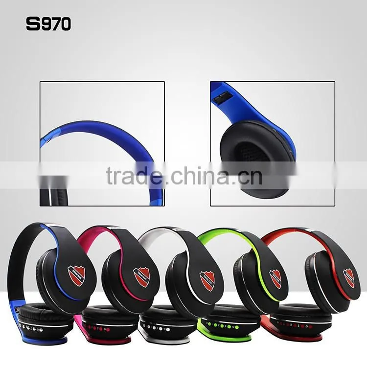 SNHALSAR S970 v4.0 stereo bluetooth headphone with FM and memory card