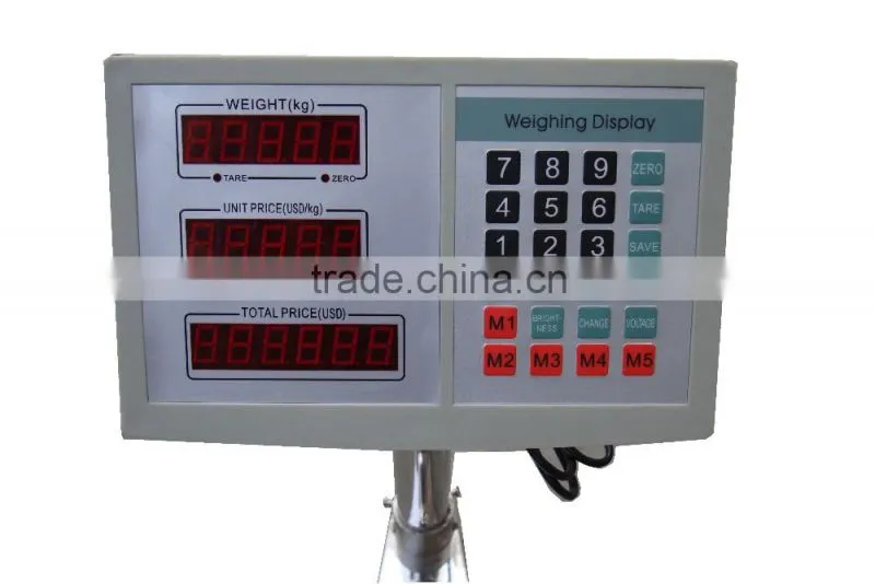 high precision LCD/LED 150kg Display Digital Platform Pricing Weight Scales