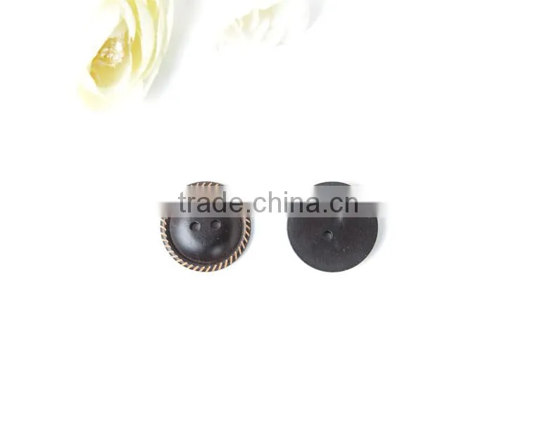 Classical Wooden Buttons 2-Hole Buttons for Coat Fit Sewing