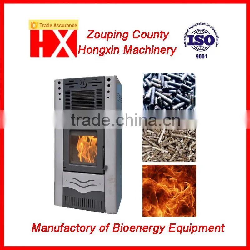 Home use wood pellet stove automatic feeding
