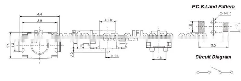 surface mount tact switch ts-1115c