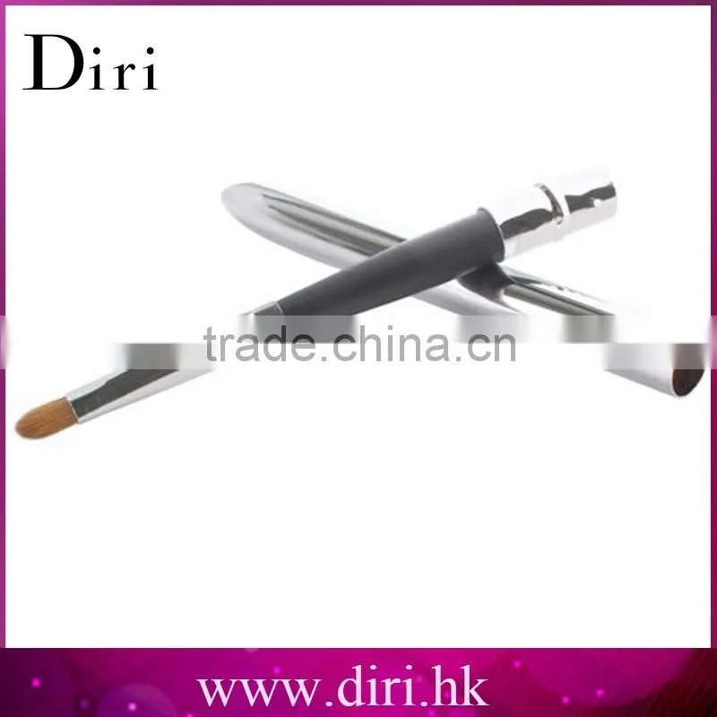 Aluminum Ferrule animal pony hair Lip brush /lip makeup tool for girls