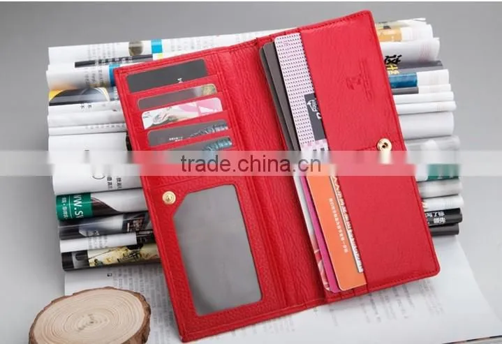 Gorgeous color and multi pockets women's fashionable wallets