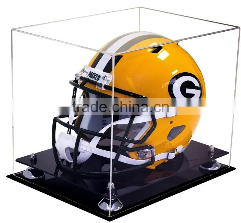 hot selling OEM service high quality fashionable acrylic football display boxes / racks for football fans