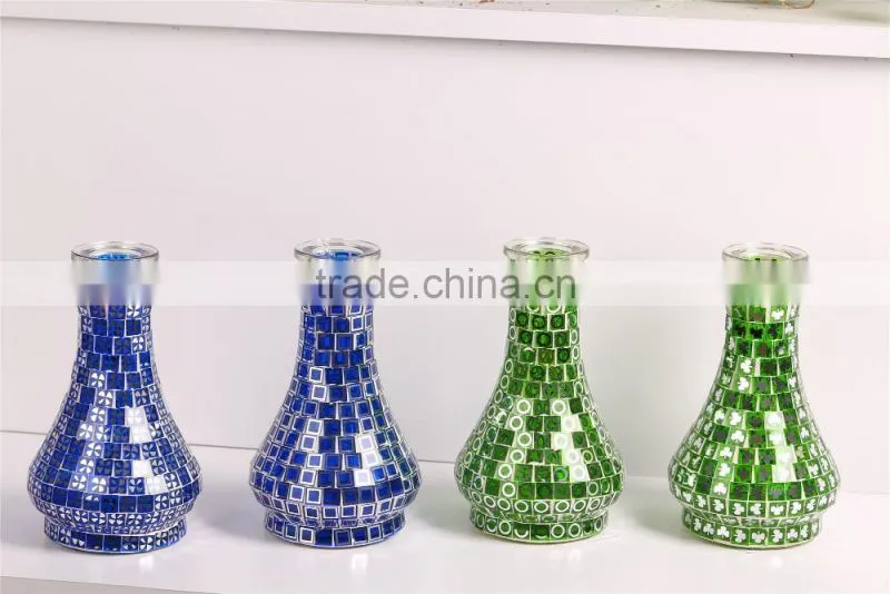 Arbia mosaic cover glass shisha base
