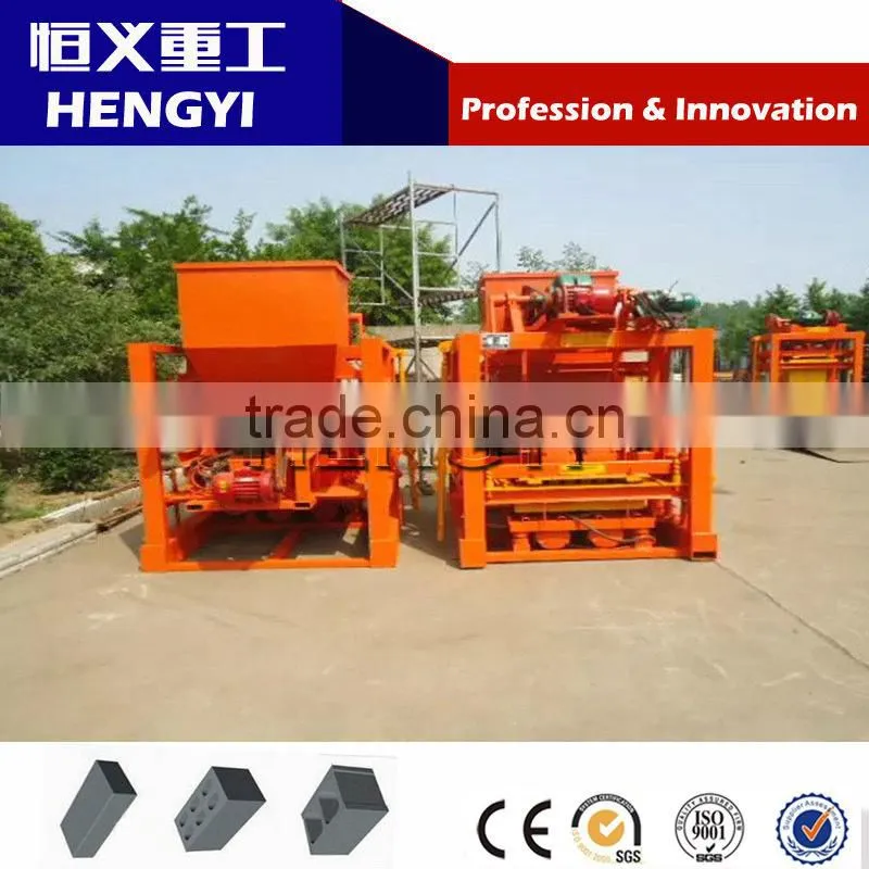 QT4-26 concrete cinder moving brick block making maker machine line for price