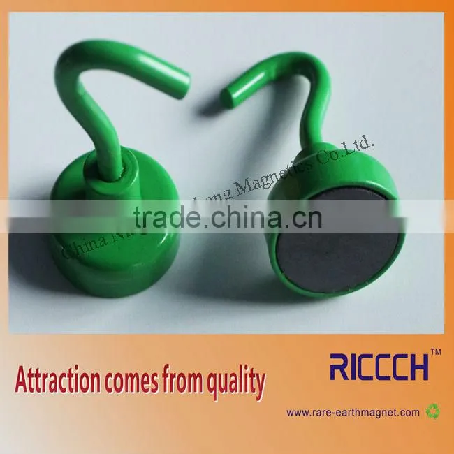 ceramic pot magnet with hook