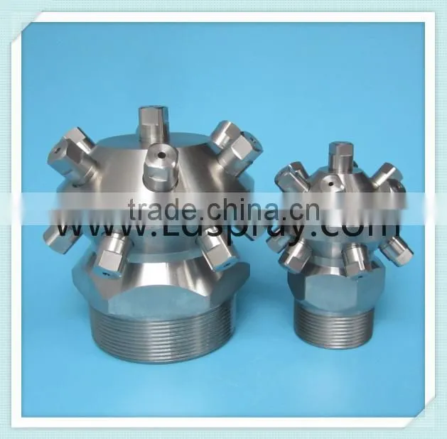 Fixed stable female or male tank bottle clean wash nozzle with 13pcs spray heads