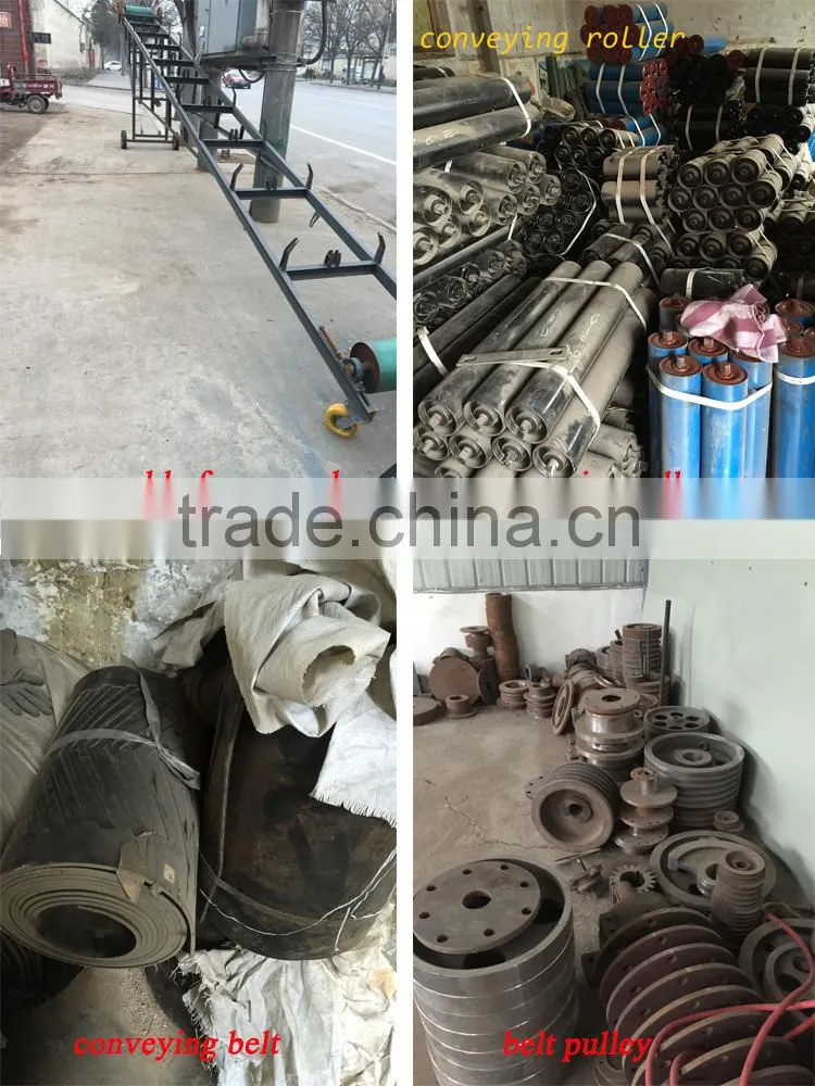 Double frame, large capacity and mobile Belt conveyor for crusher