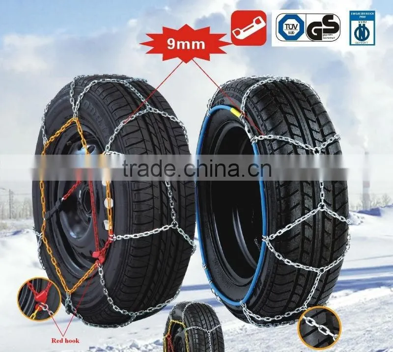 9mm anti Snow Chain for Car Tires with TUV/GS
