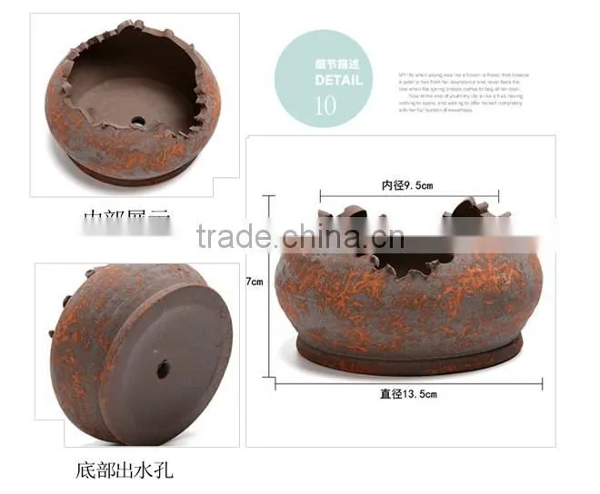 Wholesale retro do the old red ceramic outdoor planters