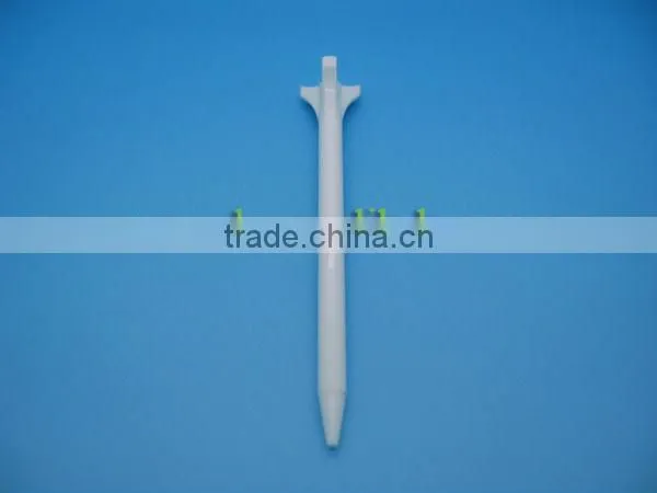 PLA white Golf Tee of biobased polylactide material --100% biodegradable compost eco-friendly non-pollution