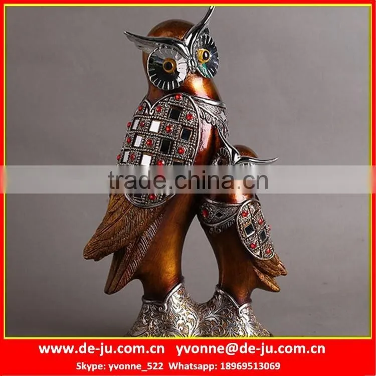 Crystal Tail Peacock Resin Sculpture