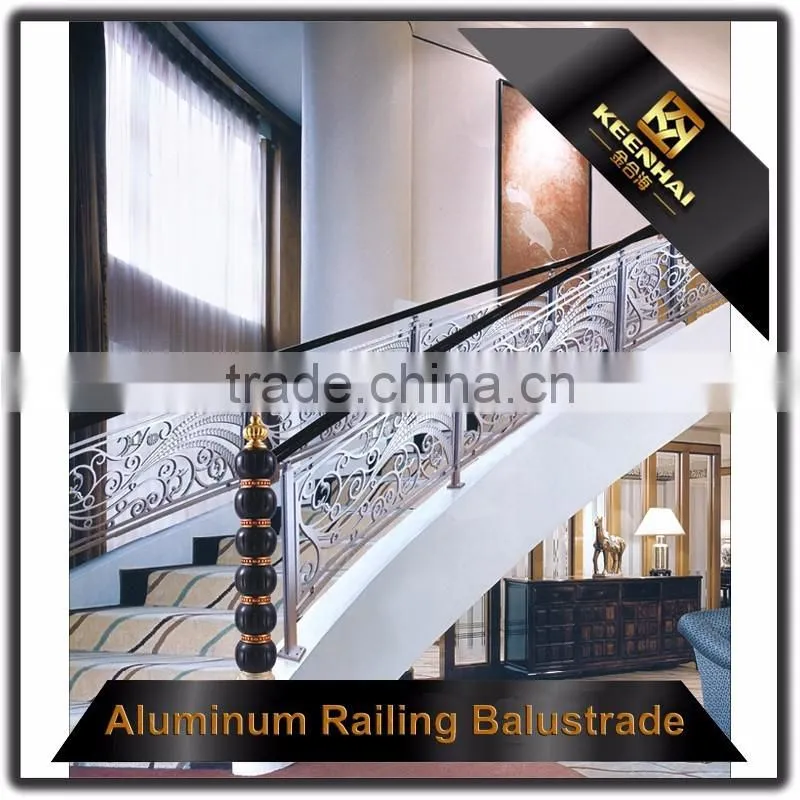 Interior Antique Bronze Aluminum Indoor Spiral Staircases