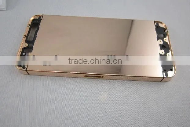 Rose gold mirror finish bezel housing for iPhone 5S, from kingphone