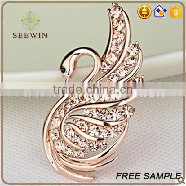 Hangzhou exquisite swan custom pin brooch