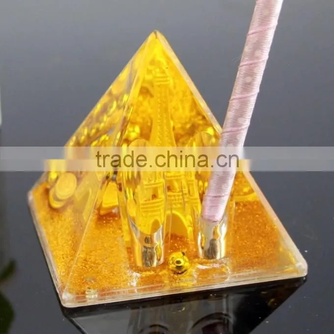 Pyramid shape unique Eiffel tower pen holder premium gift