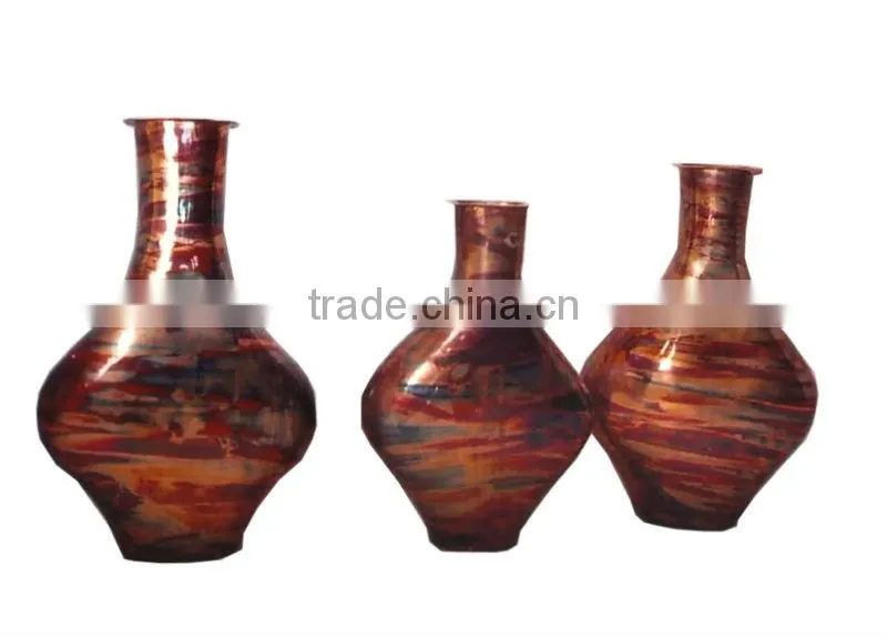 Decorative Polished Almunium Metal Vases