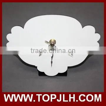 2017 Topjlh custom printed zodiac shaped wood craft clock