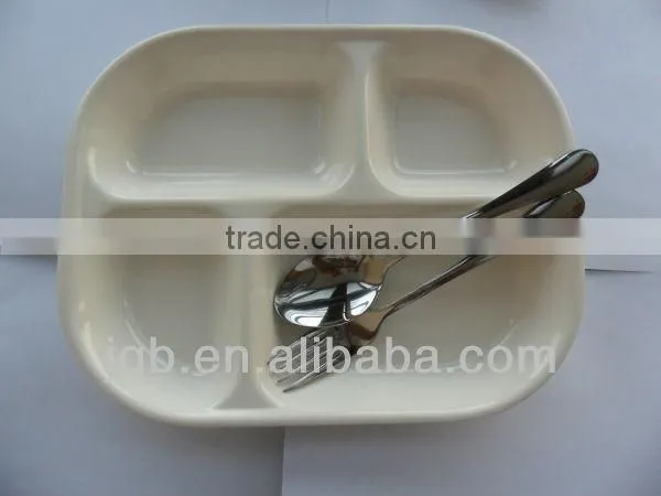 square melamine mess Tray with cover