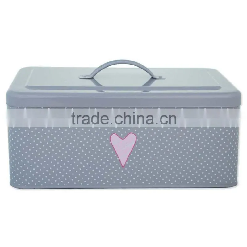 Vintage Design Home Kitchen pink bread bin
