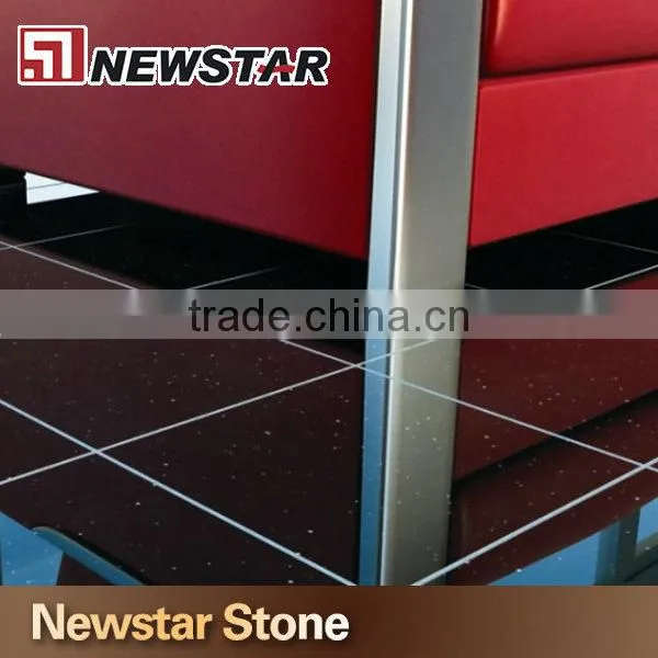 Cut to size crystal series quartz stone tiles flooring quartz tile