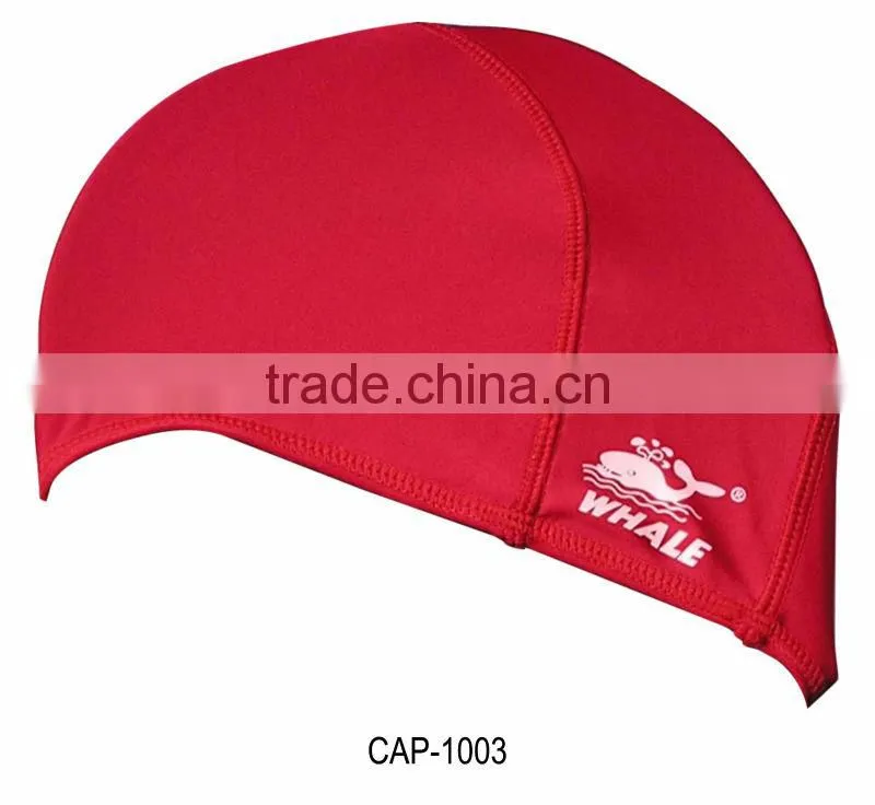 Lycra swim cap with customized logo,fabric swimming cap(CAP-1000)