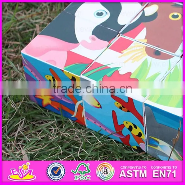 2016 top fashion baby wooden toy puzzle,best sale kids wooden toy puzzle W14F045-A20