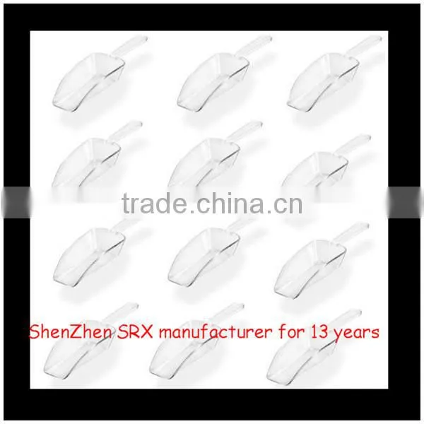 Clear Acrylic Plastic Kitchen Scoops,custom Wedding Candy Dessert Buffet Scoops,custom plastic ice scoops manufacturer