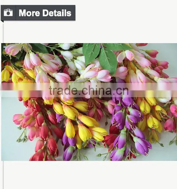Hottest Artificial Wisteria Flowers For Wedding Decoration Restaurant Decorative Artificial Flower Wisteria