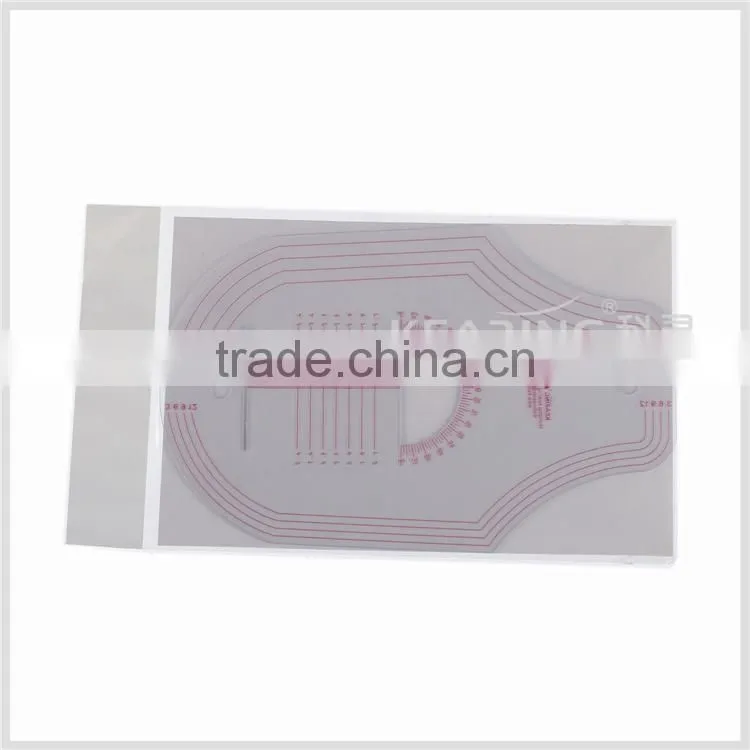 Kearing brand french curve ruler 1.2mm thickness sandwich line curve ruler for fashion design#6404