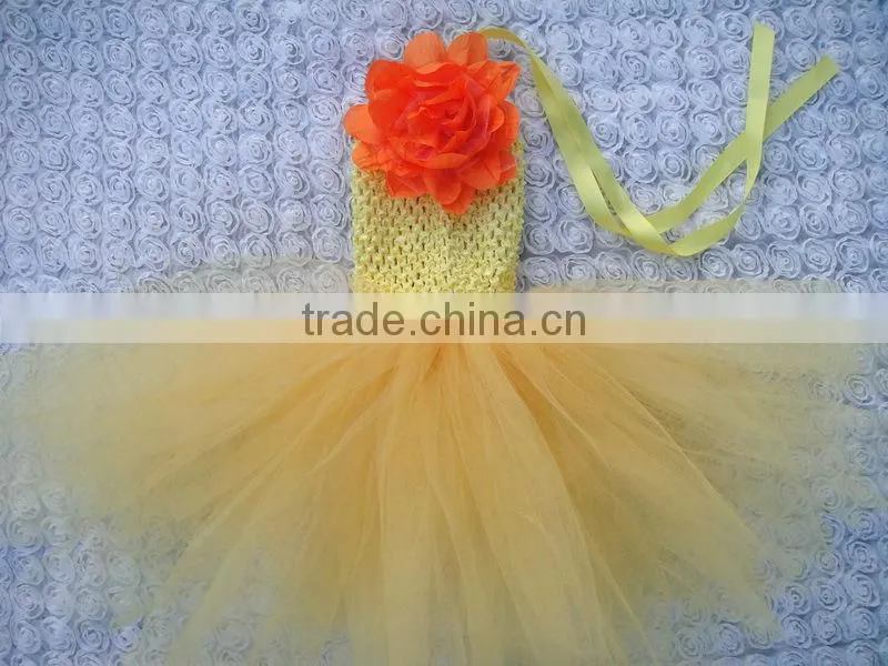hot sale ballet tutus for sale/ crochet top tutus with flower/girls pettiskirt dress birthday party dress tutu wholesale