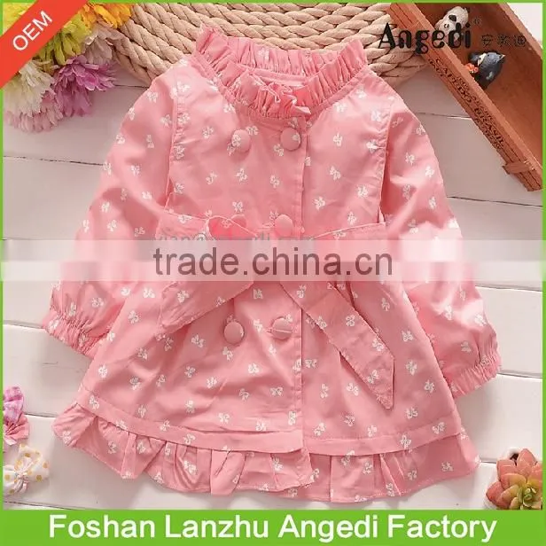 2017 Children trendy clothing Winter Baby Girl Cute long Coat Princess Design Girl's autumn/winter Outerwear Coat