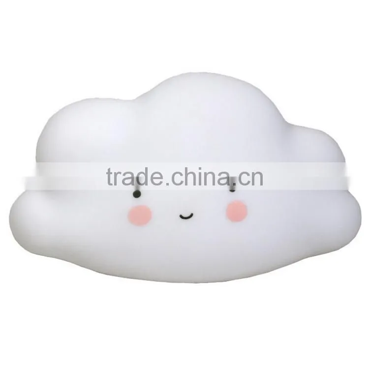 hot sale good quality baby room decoration cute Luminous toy lamp smiling clouds shape led light Luminous toy
