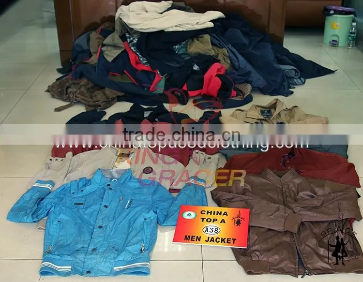 heavy used winter clothing/men used jacket from china